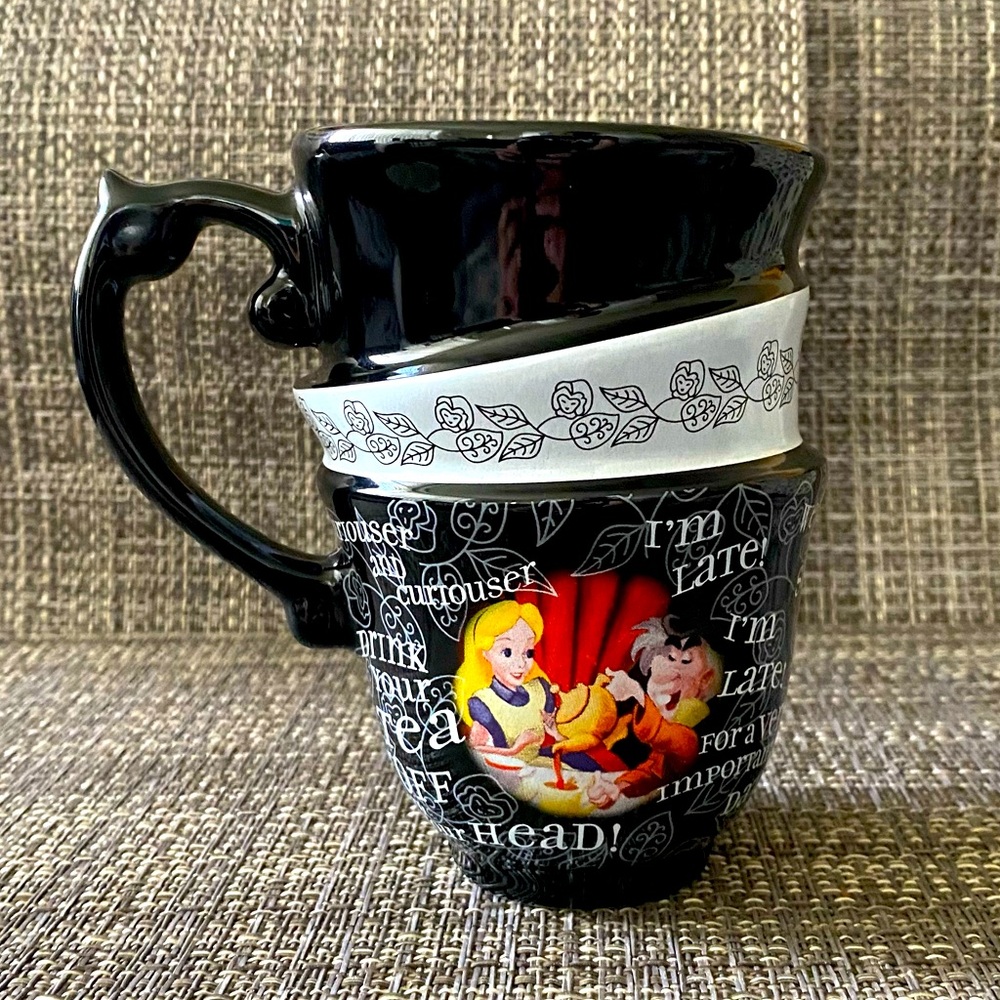 Alice in Wonderland Stacked Teacups Mug, Disney Ceramic Coffee Mug